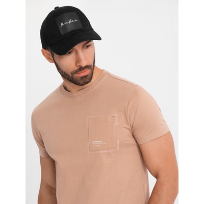 Ombre Clothing Светлокафява мъжка тениска Ombre Clothing Ombre Clothing | Kafyav | МЪЖЕ | S