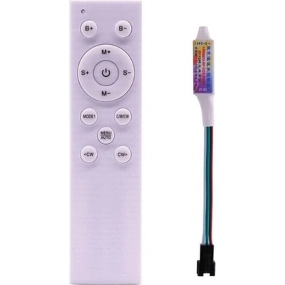 Dálkový RF ovladač digitálních CCT LED pásků LED2022-RF-CCT-12KEY 5-24 V, WS2811, 12 tlačítek