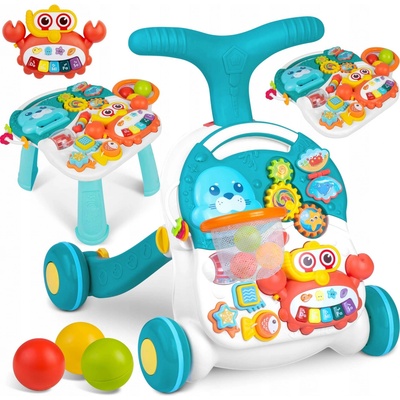 RicoKids Vzdelávací tlačítko 2w1 bielo modré