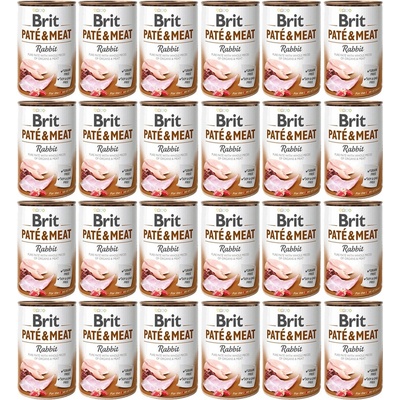 Brit Paté & Meat Dog Rabbit 24 x 400 g