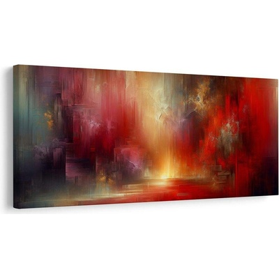 Obraz záře v ohnivém abstraktu - 120x60