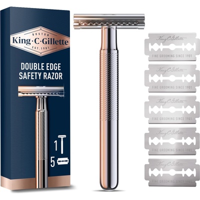 Gillette King Double Edge + 4 ks hlavic – Sleviste.cz