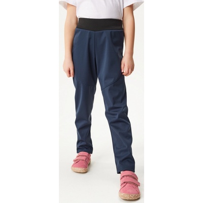 Unuo dětské softshellové kalhoty bez zateplení pružné Sporty tm. modročerná – Zbozi.Blesk.cz