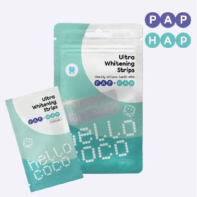 Hello Coco Ultra PAP+HAP bělící pásky na zuby 5 ks – Zboží Dáma