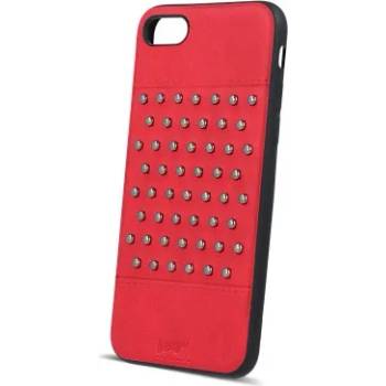 Apple Силиконов калъф кейс за iPhone 7 / iPhone 8 червена кожа с капси тип 2