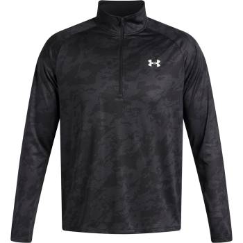 Under Armour Tech ½ Zip Long Sleeve Mens - Black Camo