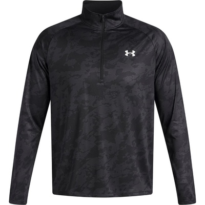 Under Armour Tech ½ Zip Long Sleeve Mens - Black Camo
