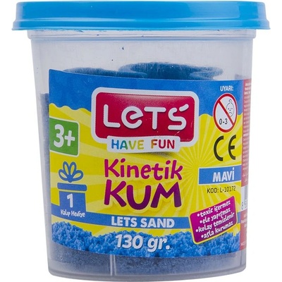 LET'S Кинетичен пясък 130 гр. Let`s L-10172 син