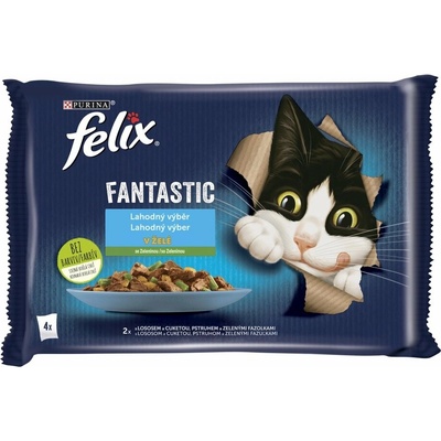 Felix Fantastic losos a zelenina v želé 4 x 85 g