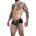 Cut4Men Booty Shorts Black Leatherette L