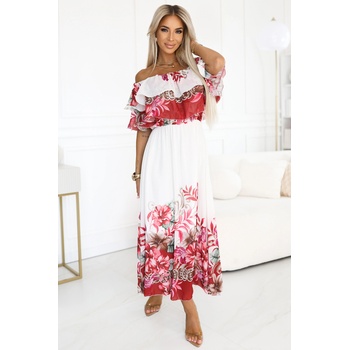 Numoco Дълга лятна рокля с цветен червен омбре десен numoco | Cherven | ЖЕНИ | ЕДИН РАЗМЕР