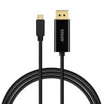 SAVIO CL-207 черен кабел 2 м USB 3.1 Type-C - DisplayPort v1.2 (CL-207)