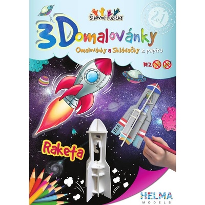 Helma 365 3D Omaľovánky Raketa