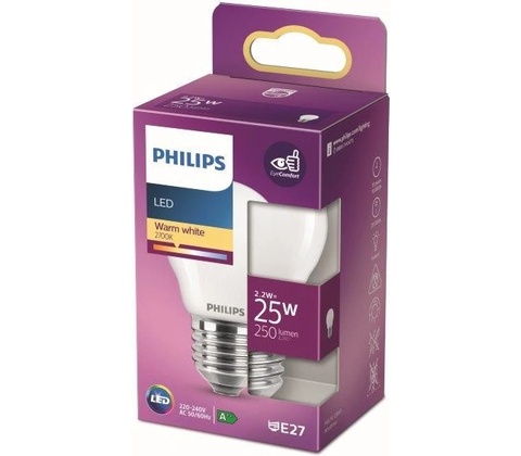 Philips E27 2,2W teplá bílá