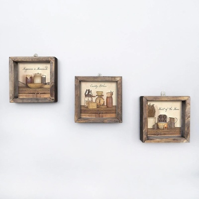 Wallity Картини в комплект от 3 бр. 15x15 cm - Wallity (836EVL4622)
