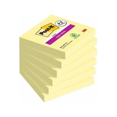 Post-it Adhesive Notes Super Sticky 76x76mm 6x90K
