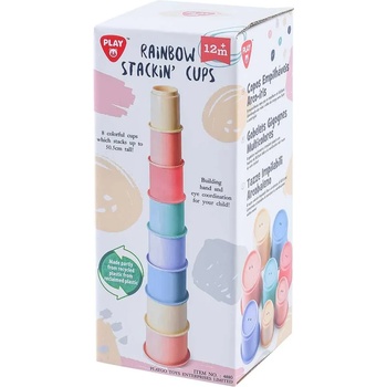 Playgo Пирамида с чашки Rainbow PlayGo Recycled