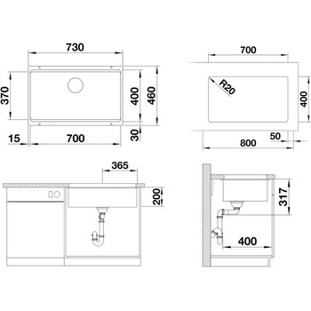 Image 1 of BLANCO ETAGON 700-U (525171)