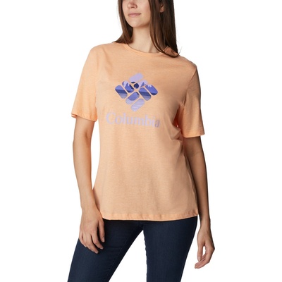 Columbia Dámske tričko voľný strih Bluebird Day™ Relaxed Crew Neck Peach Heather