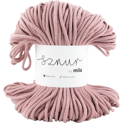 Bavlněná šňůra MILA 5mm - Pudrová/P27