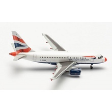 Herpa Model letadla Airbus A318 British Airways Flying Start 1:500