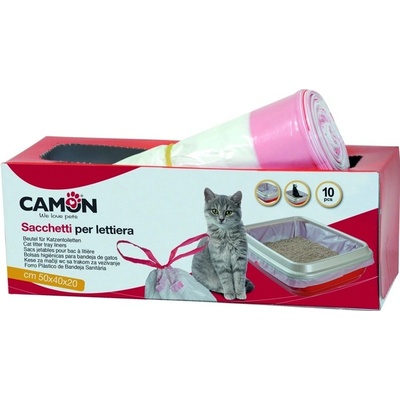 Camon Vrecká pre mačacie wc vanilka 50 x 40 x 20 cm 10 ks