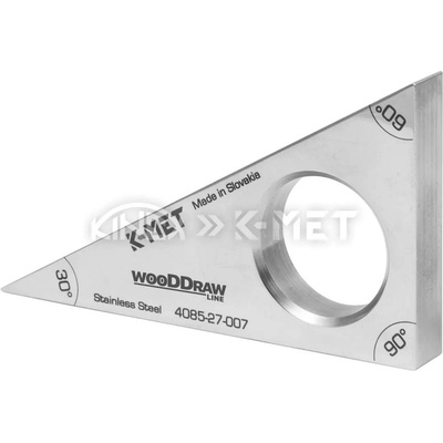 Kinex Прав ъгъл от неръждаема стомана K-MET 3, 4080-27-007 - 3/4 / 70 мм, 1x60° + 1x30° (4085-27-007)