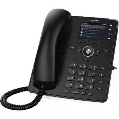 VoIP телефон Gigaset P710 IP PRO, 2.8" цветен дисплей, 6 SIP акаунта, PoE, LAN, черен (P710 IP PRO)