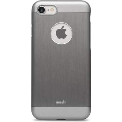 Moshi iGlaze Armour - удароустойчив алуминиев кейс за iPhone SE (2020), iPhone 8, iPhone 7 (тъмносив)