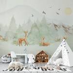 Art Gift Decor Детски тапет - Рисувани елени