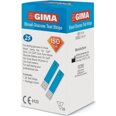 Gima Glukózové prúžky pre glukomer 25 ks