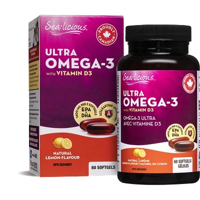 Natural Factors Sea-liciuous® Omega-3 1500 mg (EPA/DHA 500/200) + витамин D3 500 IU 60 софтгел капсули | Natural Factors (6076 NF)