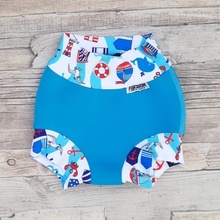 Neoprenové plavky Swim Nappy Tyrkysové s majákem