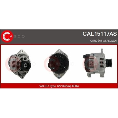 ALTERNATOR 12V 80A CAL15117AS