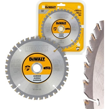 DeWALT DT1911 Pilový kotouč 165 x 20 mm na hliník, 36 zubů
