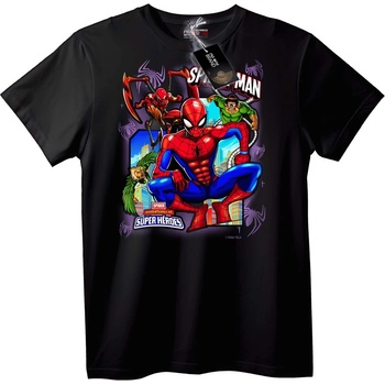 NOONEBRAND Тениска Spider-Man Супер Герои - 2XL, Black