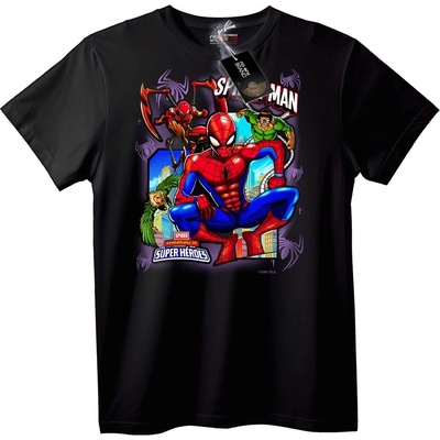 NOONEBRAND Тениска Spider-Man Супер Герои - 2XL, Black