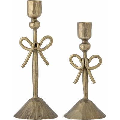 Bloomingville Kovový svícen Arc Brass Menší, zlatá barva, kov