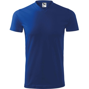 MALFINI Malfini v-neck heavy 111 / Унисекс тениска с v-образно деколте - кралско синьо s (1110513)