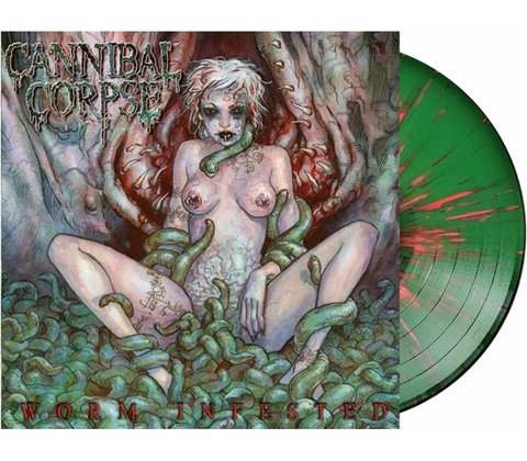 Cannibal Corpse - Worm Infested / Green,Red Splatter / Vinyl LP