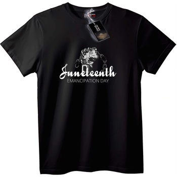 NOONEBRAND Тениска Juneteenth - Ден на освобождението - M, White