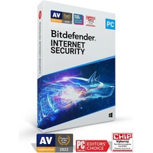 Bitdefender Internet Security - 3 lic. 36 mes.