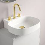 Ideal Standard Atelier Linda-X стенен умивалник 50 см, гланцово бял, с 3 отвора за смесител (T498601)