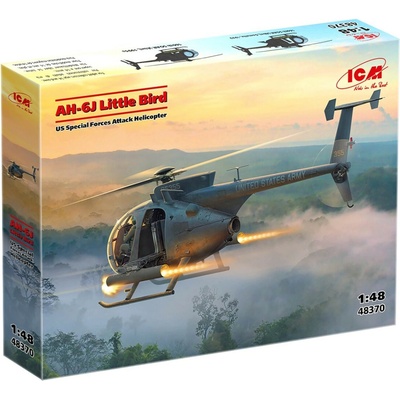 ICM AH-6J Little Bird US Special Forces Attack Helicopter 1:48