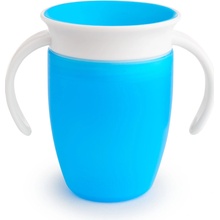 Munchkin Juniorský netekoucí hrneček 360°s oušky 207 ml modrý