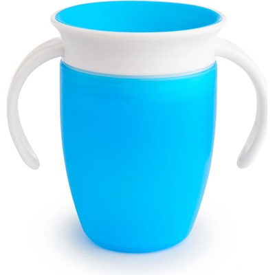 Munchkin Juniorský netekoucí hrneček 360°s oušky 207 ml modrý
