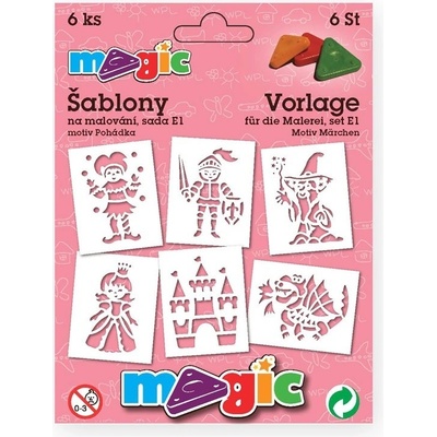 Papírové šablony MAGIC sada E1 Pohádka – Zboží Dáma