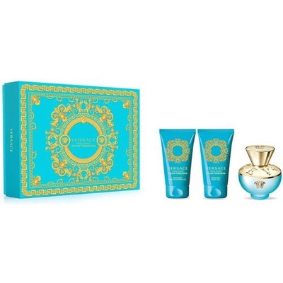 Versace Dylan Turquoise Pour Femme Eau de Toilette дамски комплект 50 мл + 2 x 50 мл