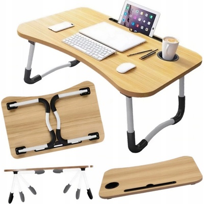 ShopJK SKLÁDACÍ STOLEK POD NOTEBOOK DŘEVO STL01WZ1 – Zboží Živě