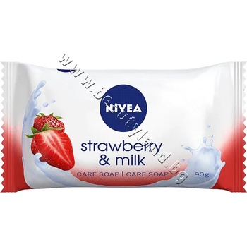 Nivea Сапун Nivea Strawberry & Milk Soap, p/n NI-82432 - Тоалетен сапун с млечни протеини и аромат на ягода (NI-82432)